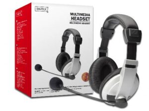 CUFFIE MULTIMEDIA CON MICROFONO, CONTROLLO VOLUME, AURICOLARI IMBOTTITI